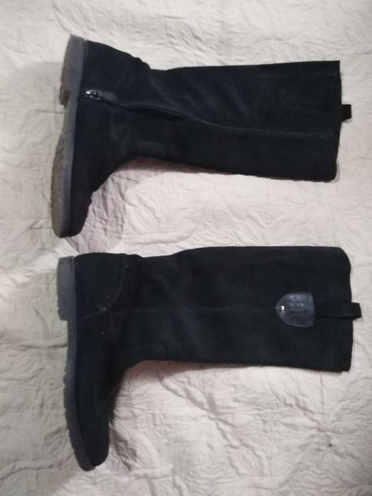 Сапоги осінь,замш