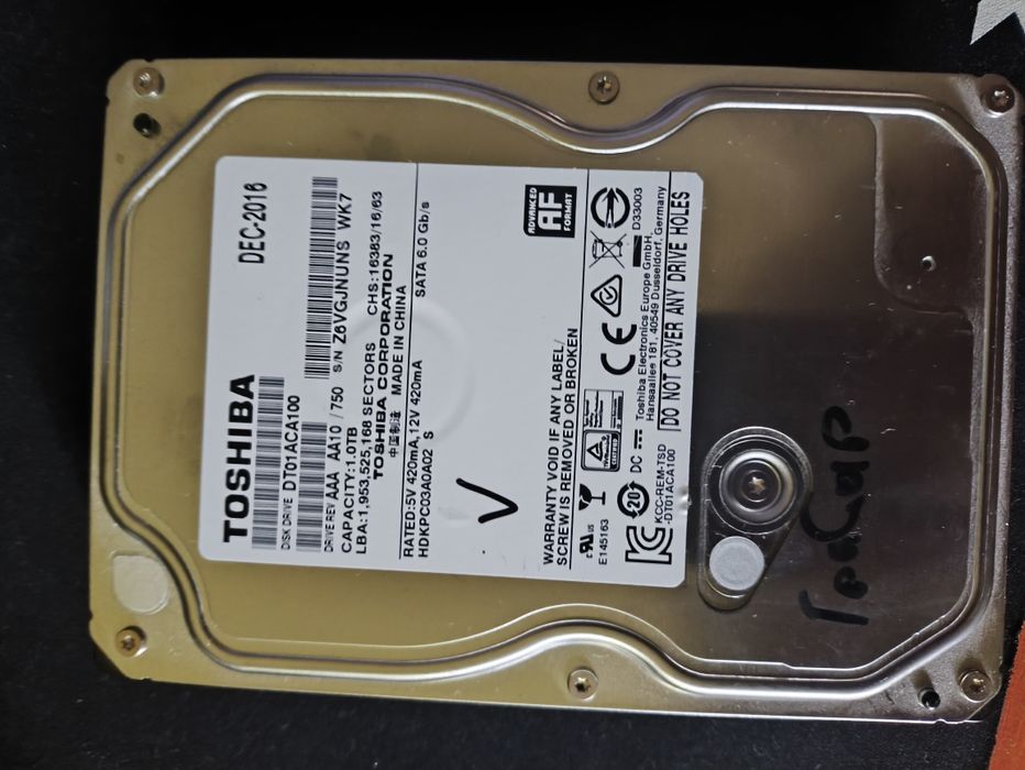 Жорсткий диск Toshiba 1Tb