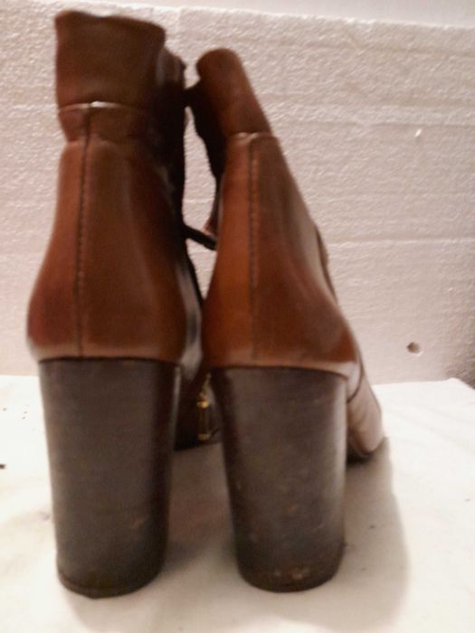 buty botki/ SKÓRA naturalna Massimo Dutti roz. 41