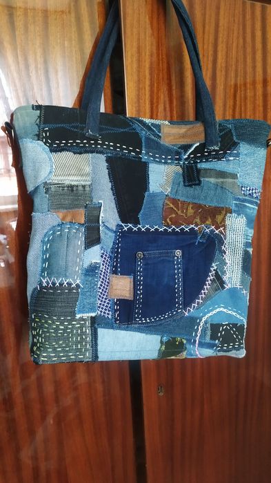 Сумка джинсовая, ручная работа