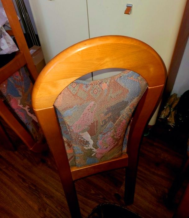 Piękny drewniany stół + 8 krzeseł