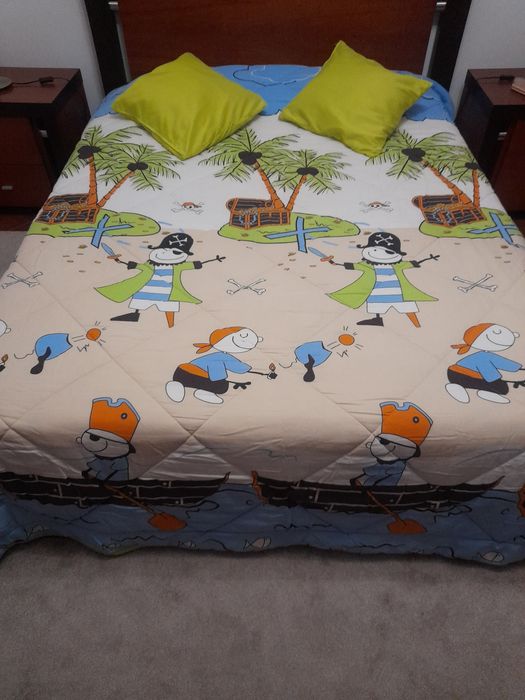 Edredão inverno tema criança