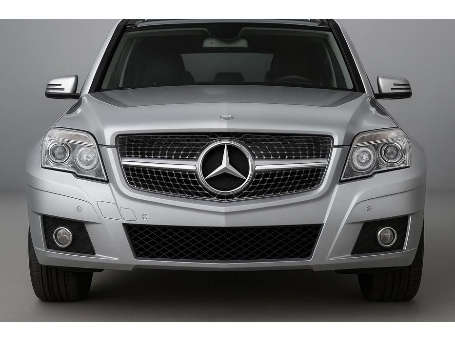 Mercedes GLK сlass X204 2008-2015 рр. Передня решітка Diamond Silver (2009-2012)