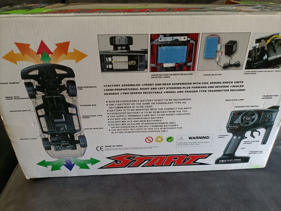 Carro radio control bateria