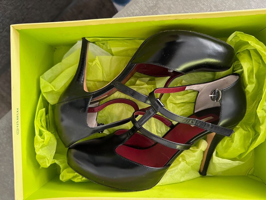 Max Studio platformy skórzane, szpilki, czółenka