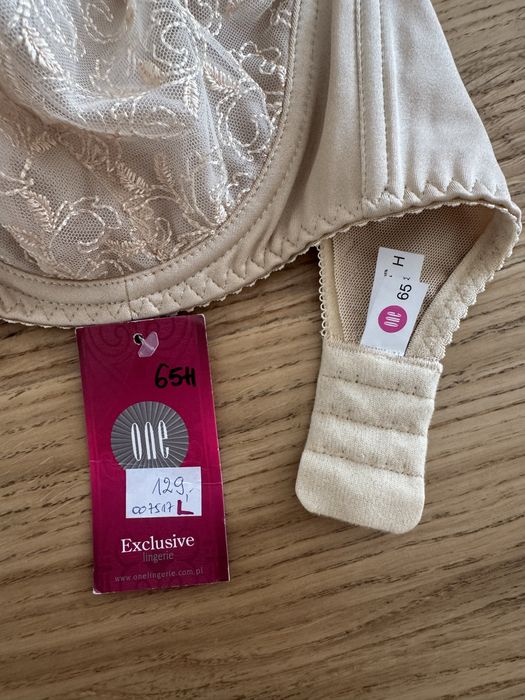 Biustonosz nowy 65H beżowy polskiej firmy One