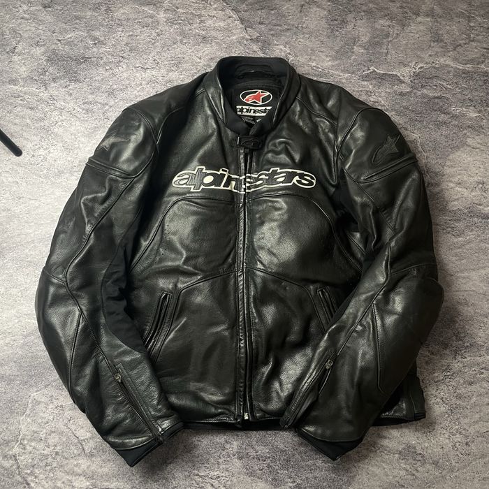 Кожаная мотокуртка alpinestars