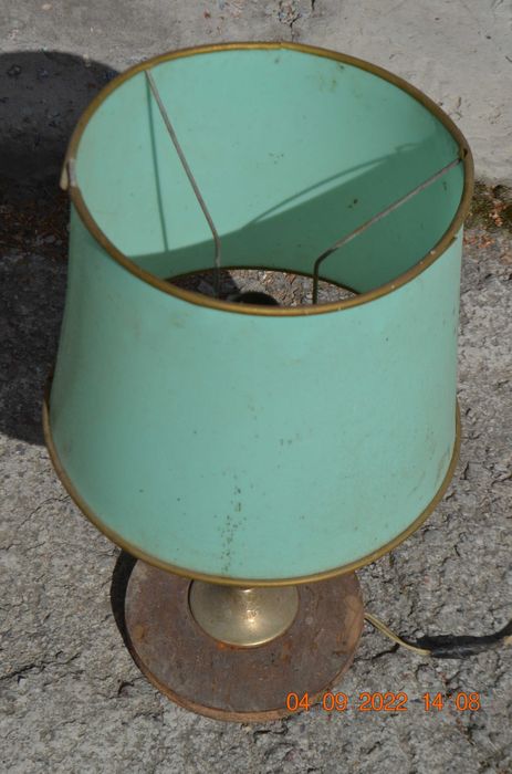 Настольная лампа с абажуром. Торшер, светильник. СССР. 53 см. Вес 2 кг