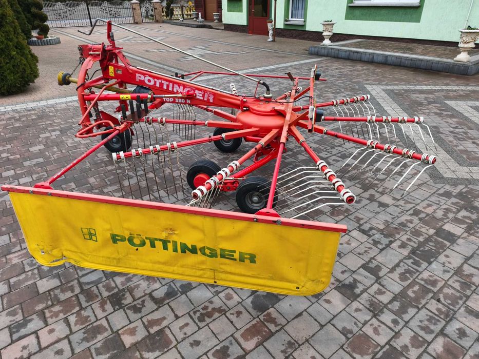 Zgrabiarka  przetrząsarka  POTTINGER euro top 421 kverneland
