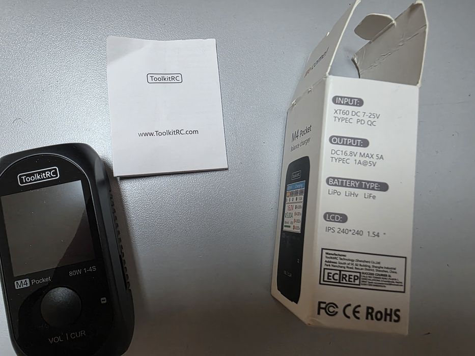 ToolKitRC M4 Pocket - Carregador Balanceador 80W