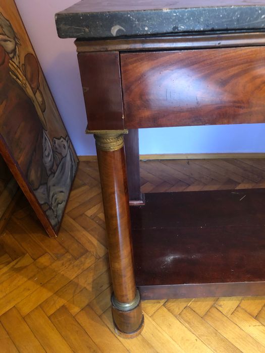 Duże biuro-konsola z epoki Empire pocz XIX w .