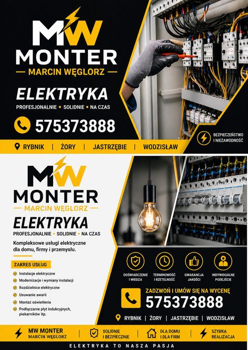 Oferuje usługi w zakresie elektryki i pracach remontowych