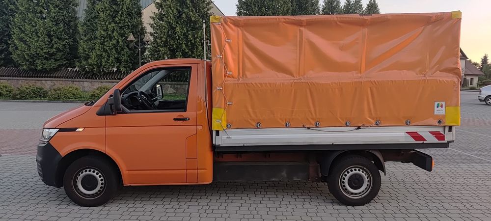 Volkswagen Transporter t6 skrzyniowy rama brygadówka kiper wywrotka plandeka