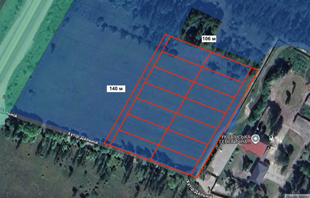 Земельна ділянка під котеджне містечко Житомир 1,5 га