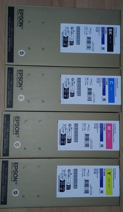 Komplet oryginalnych tuszy epson T11N1 T11N2 T11N3 T11N4