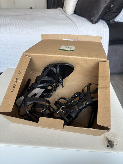 ZARA sandałki na obcasie r. 36