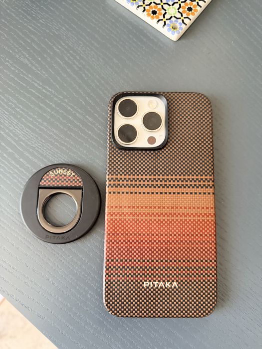 Чохол PITAKA для iPhone 15 Pro Max + магнітний тримач