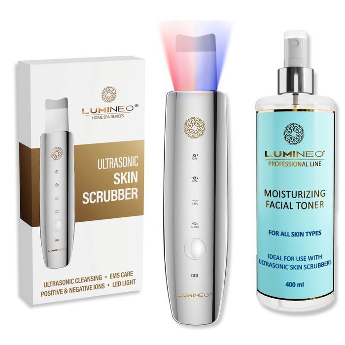Peeling Kawitacyjny Led + Tonik Nawilżający Lumineo Lumineo Nowa Nieużywana