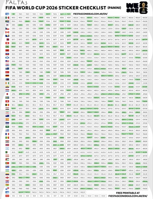 Cromos Panini Mundial 2026 Troca e Venda