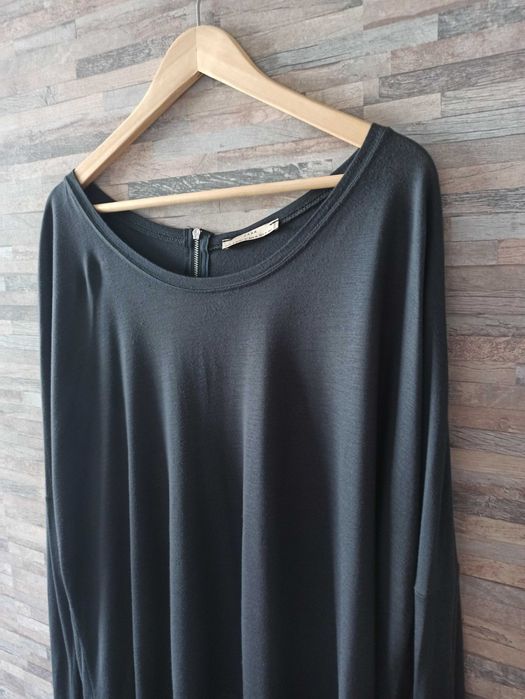 Bluzka ZIP luźna Zara długi rękaw