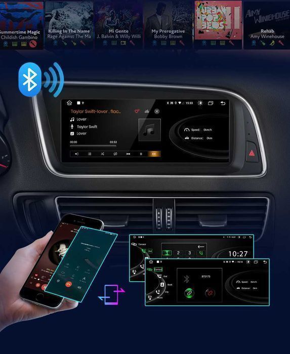 Audi Q5 – Radio Android 8,8” CarPlay