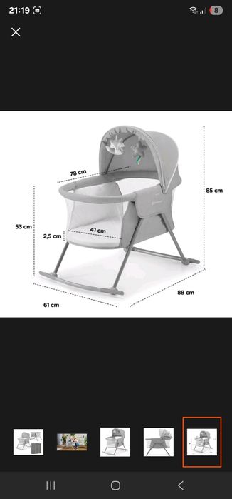 Kinderkarft Lovi 3w1 Łóżeczko turystyczne