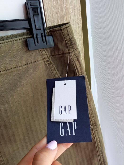 Gap nowe spodenki szorty damskie khaki wysoki stan 44/46