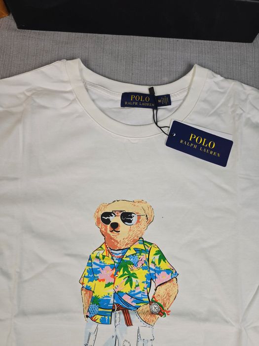 Męska koszulka tshirt Ralph Lauren miś krótki rękaw premium M-XXXL