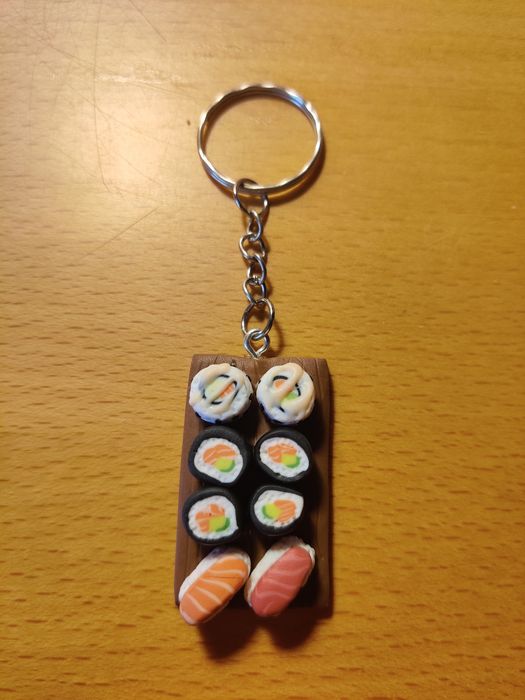 Porta-chaves sushi