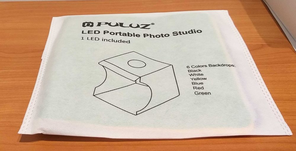 Mini estúdio fotográfico portátil com luz led embutida
