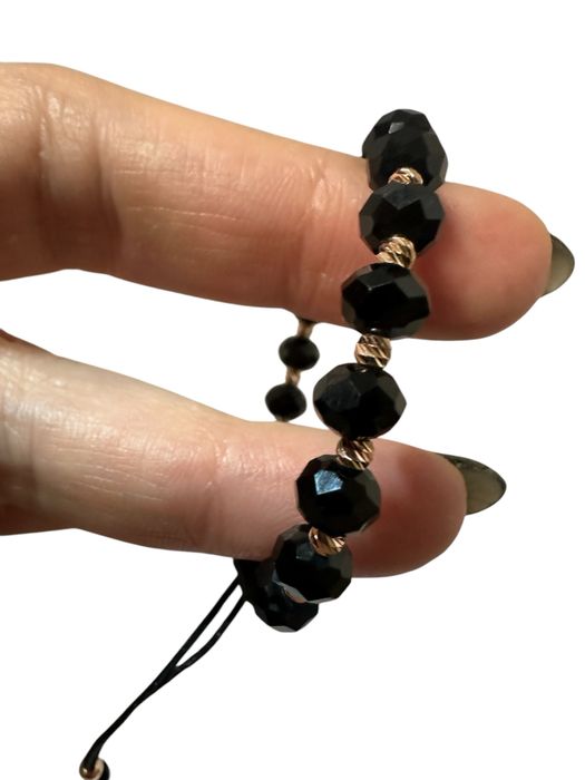 БРАСЛЕТ чорна кераміка 0.88г- золото 585 проба