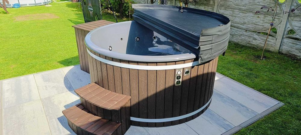 Balia ogrodowa z piecem na drewno, jacuzzi ogrodowe, ruska bania TANIO