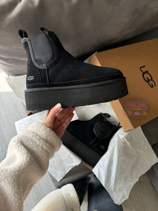 UGG Neumel Platform Chelsea Black