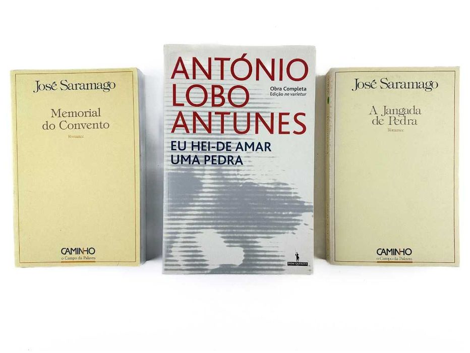 José Saramago  e     -3 livros com dedicatória assinada