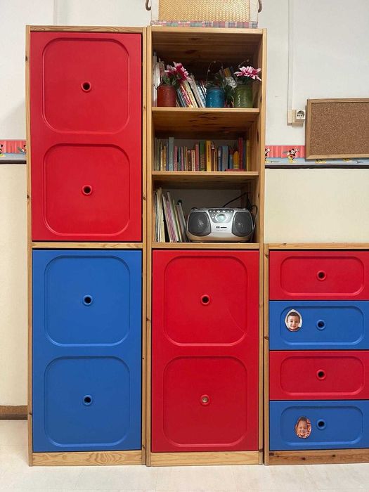 Pack 8 armários para arrumos de criança