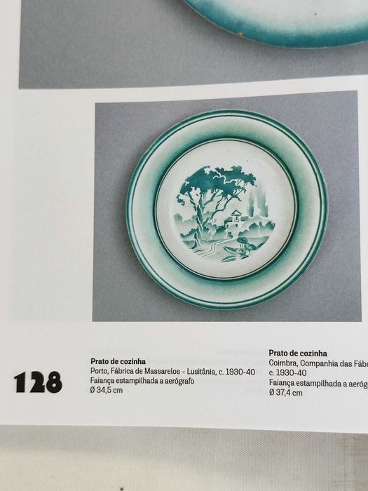 Prato de Cozinha | Decoração a Aerógrafo | Fábrica Lusitânia