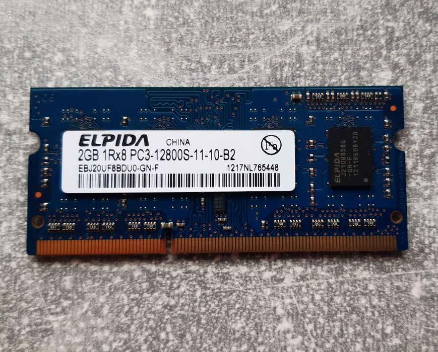 Оперативна пам'ять ddr3 elpida 2gb.