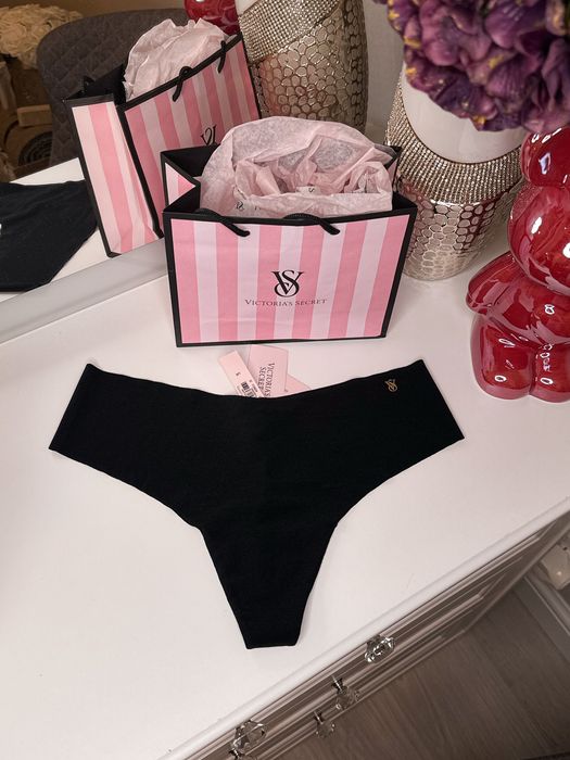 Majtki 40 L  VS Victoria’s Secret czarne bezszwowe nowe