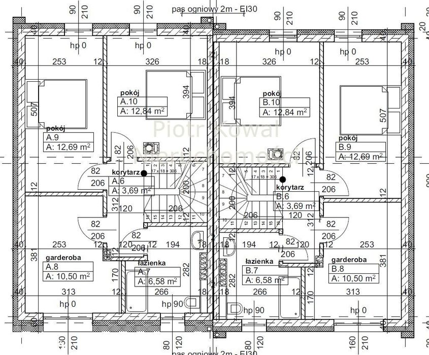 Bliźniak 98,5 m2 - podwójna ściana- taras od południa -własność gruntu
