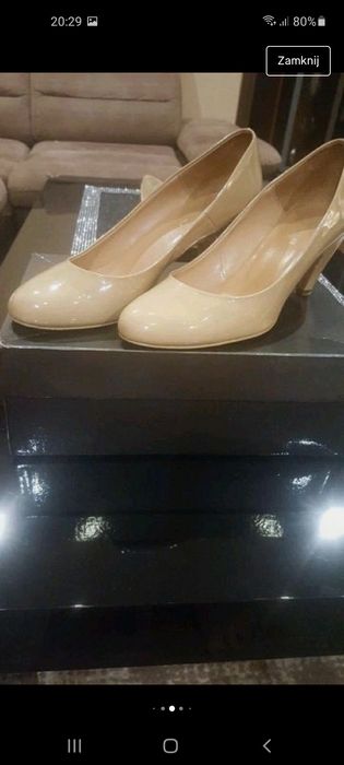 Skórzane czółenka Prima Moda rozm.39