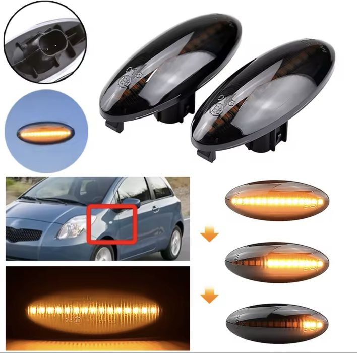 Динамические LED поворотники TOYOTA Auris / Yaris / Corolla / RAV4