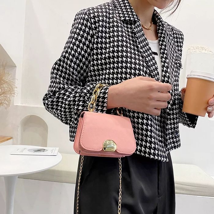 Mini Bolsa Cor de Rosa