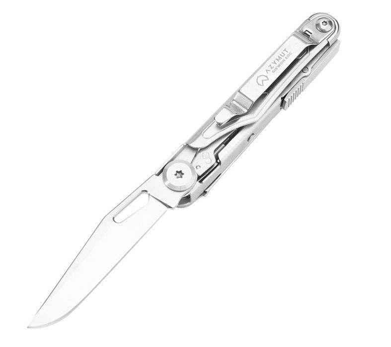 Multitool AZYMUT Giewon EDC - 8 narzędzi + kabura do pasa (H2038B)