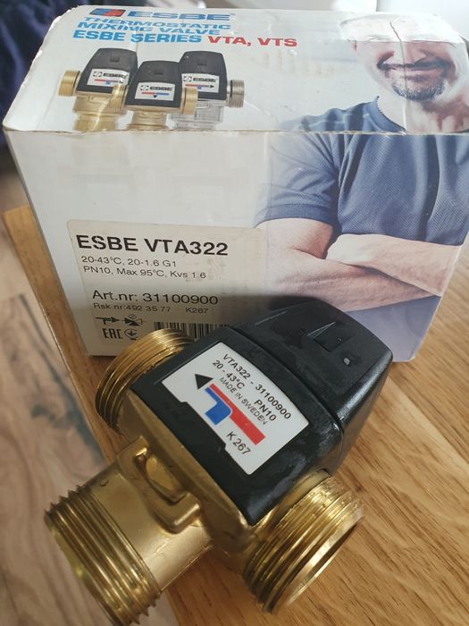 Zawór mieszający esbe vta322 podłogówka