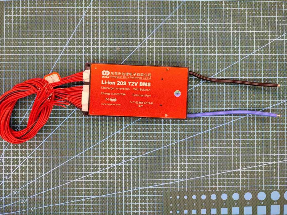 Плата BMS Daly Li-ion 20S 72 вольта 30А