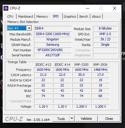 Kingston FURY 16 GB (2x8) SO-DIMM DDR4 3200 MHz Impact для ноутбуков