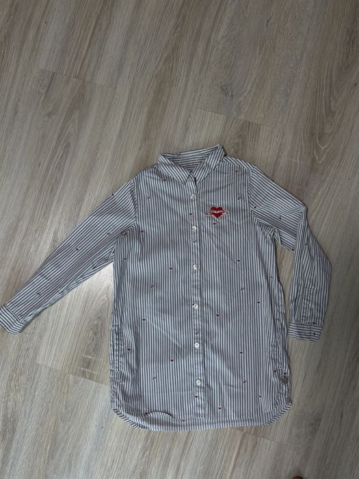 Блузка блуза біла шкільна школьная Zara OVS Carters