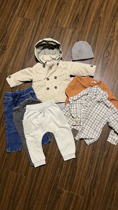 Набір речей для хлопчика 86-92 (джинси,куртка,рубашка,штани)