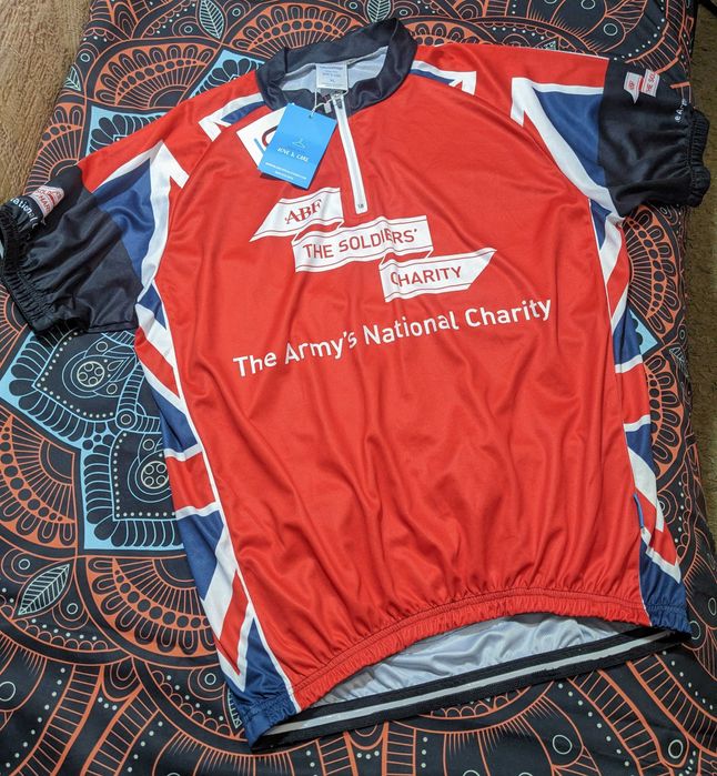 Велофутболка нова XL bluestepsolutions the soldiers charity волонтерсь