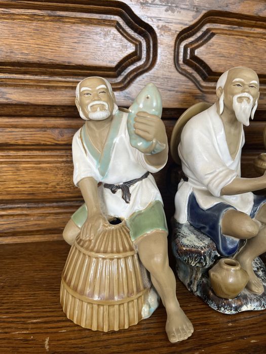 Zestaw Figurek chinczykow ceramiczne bardzo dobry stan